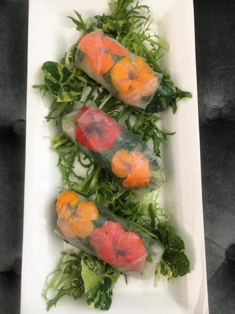 nasturtium rolls